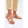 Odinės šlepetės Maciejka 01971-72 rožinė auksas | Basutės moterims | jai24.lt