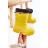 Vaikiški šildomi lietaus batai Befado 162X302 geltoni | Guminiai batai vaikams | jai24.lt