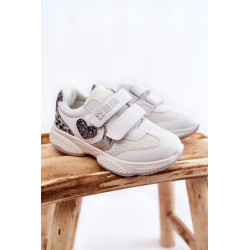 Vaikiški sportiniai bateliai su lipnia juosta Big Star KK374022 Balta 198477