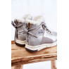 Vaikiški izoliuoti batai su užtrauktuku Big Star KK374178 Silver | Aulinukai vaikams | jai24.lt