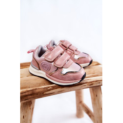 Vaikiški sportiniai bateliai su lipdukais su atminties putų sistema Big Star KK374180 Pink 198482