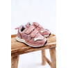 Vaikiški sportiniai bateliai su lipdukais su atminties putų sistema Big Star KK374180 Pink | Kedai vaikams | jai24.lt