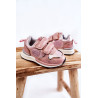 Vaikiški sportiniai bateliai su lipdukais su atminties putų sistema Big Star KK374180 Pink | Kedai vaikams | jai24.lt
