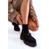 Moteriški zomšiniai bateliai La.Fi 250042B-SU Juodi | Auliniai batai moterims | jai24.lt
