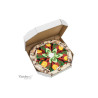 Rainbow Socks Pizza 4 Poros Capricciosa | Kojinės moterims | jai24.lt