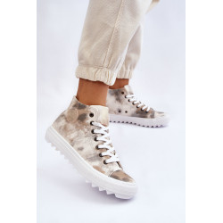 Moteriški sportbačiai High Big Star LL274047 Baltos ir žalios spalvos 198576