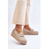 Patentiniai pleištai Beige Felicita | Mokasinai moterims | jai24.lt
