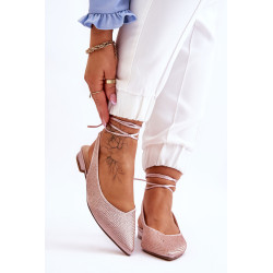 Surištos balerinos su cirkonio smėlio spalvos Mavis 198631