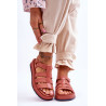 ZAXY moteriški veganiški sandalai su lipnia juosta JJ285016 Dusty Pink | Sandalai moterims | jai24.lt