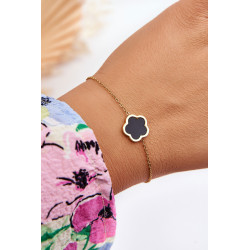 Moteriška apyrankė su juodu gėlių auksu 198700