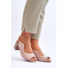 Moteriški zomšiniai aukštakulniai sandalai Maciejka 05870-04 smėlio spalvos | Sandalai moterims | jai24.lt