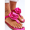 Moteriški šlepetės su audiniu Rose Fuchsia Carisma | Sandalai moterims | jai24.lt