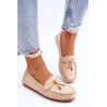 Klasikiniai suede Loafers smėlio spalvos Good Time | Mokasinai moterims | jai24.lt