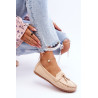 Klasikiniai suede Loafers smėlio spalvos Good Time | Mokasinai moterims | jai24.lt