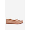 Klasikiniai suede Loafers smėlio spalvos Good Time | Mokasinai moterims | jai24.lt