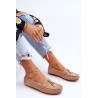 Klasikiniai suede Loafers smėlio spalvos Good Time | Mokasinai moterims | jai24.lt