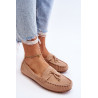 Klasikiniai suede Loafers smėlio spalvos Good Time | Mokasinai moterims | jai24.lt