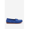 Klasikiniai suede Loafers smėlio spalvos Good Time | Mokasinai moterims | jai24.lt