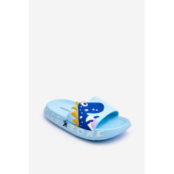 Vaikiškos šlepetės su porolonu Dinozauras Šviesiai rožinės spalvos Dario 198792