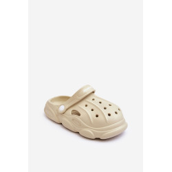 Vaikiškos šlepetės su putomis Crocs Beige Debesuota 198793
