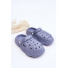 Vaikiškos šlepetės su putomis Crocs Beige Debesuota | Šlepetės vaikams | jai24.lt