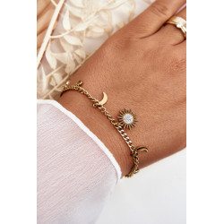 Madinga apyrankė su mėnulio ir saulės auksu 198812