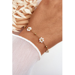 Madinga apyrankė su balto aukso gėlėmis 198814