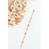 Madinga apyrankė su balto aukso gėlėmis | Papuošalai moterims | jai24.lt