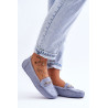 Moteriški klasikiniai zomšiniai batai, mėlyni Corinell | Mokasinai moterims | jai24.lt