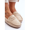 Moteriški zomšiniai mokasinai smėlio spalvos Lenvie | Mokasinai moterims | jai24.lt