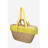 Paplūdimio krepšys Nobo XP0320-C008 Smėlio spalvos-geltonas | Rankinės internetu | jai24.lt
