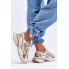 Moteriški suvarstomi sportiniai batai smėlio spalvos Emare | Kedai | jai24.lt