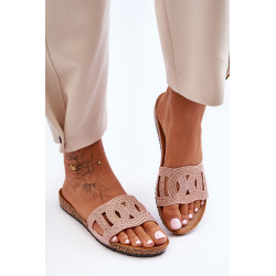 Moteriškos puoštos šlepetės Juodos Evelins 198853