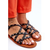 Moteriški sandalai su ornamentais Black Alemona | Sandalai moterims | jai24.lt