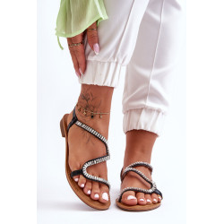 Moteriškos užsegamos basutės su papuošimais Black Hayen 198861