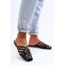 Moteriški odiniai mulai su dirželiais Black Doralia 198868