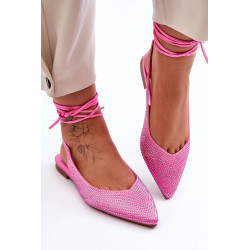 Moteriški suvarstomi baleto apartamentai, papuošti rožinėmis smeigėmis 198877