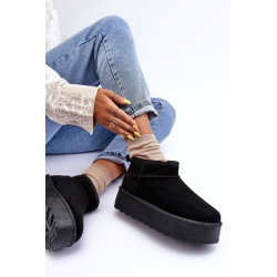 Zomšiniai sniego batai ant platformos Black Corcoran 198886