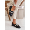 Odiniai Moteriški Loafers Juoda S.Barski HY42-330 | Pavasariniai batai | jai24.lt