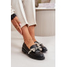 Odiniai Moteriški Loafers Juoda S.Barski HY42-330 | Pavasariniai batai | jai24.lt