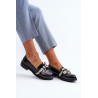 Odiniai Moteriški Loafers Juoda S.Barski HY42-330 | Pavasariniai batai | jai24.lt