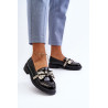 Odiniai Moteriški Loafers Juoda S.Barski HY42-330 | Pavasariniai batai | jai24.lt
