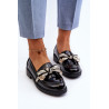 Odiniai Moteriški Loafers Juoda S.Barski HY42-330 | Pavasariniai batai | jai24.lt