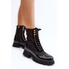 Moteriški izoliuoti darbiniai batai plokščiakulniai juodi Saranema | Auliniai batai moterims | jai24.lt