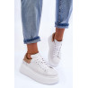 Moteriški odiniai sportbačiai su platforma, balti Lemar 10150 | Kedai | jai24.lt