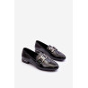 Moteriški mokasinai su puošmena Black Camilena | Pavasariniai batai | jai24.lt