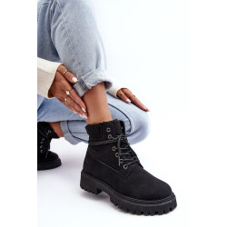 Moteriški dygsniuoti „Trapper“ batai „Camel Cross“ džinsai MM2R4011C 198966