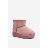 Vaikiški sniego batai, izoliuoti kailiuku, su mažomis ausytėmis Rožinė Betty | Aulinukai vaikams | jai24.lt