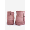 Vaikiški sniego batai, izoliuoti kailiuku, su mažomis ausytėmis Rožinė Betty | Aulinukai vaikams | jai24.lt