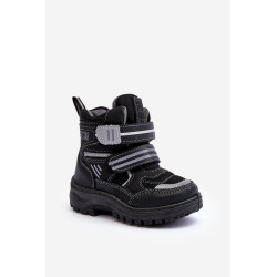 Vaikiški paminkštinti sniego batai su raišteliais Black Big Star MM374129 198977
